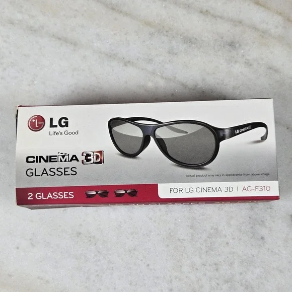 LG Cinema 3D HDTV Movie Glasses AG-F310 Passive 3D 1 Pair Only - Picture 2 of 6